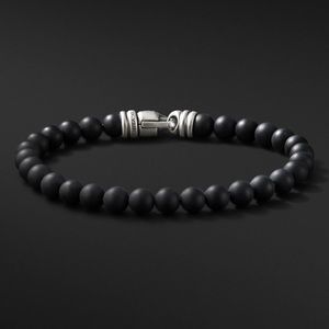 David Yurman SPIRITUAL BEADS BRACELET WITH BLACK ONYX
